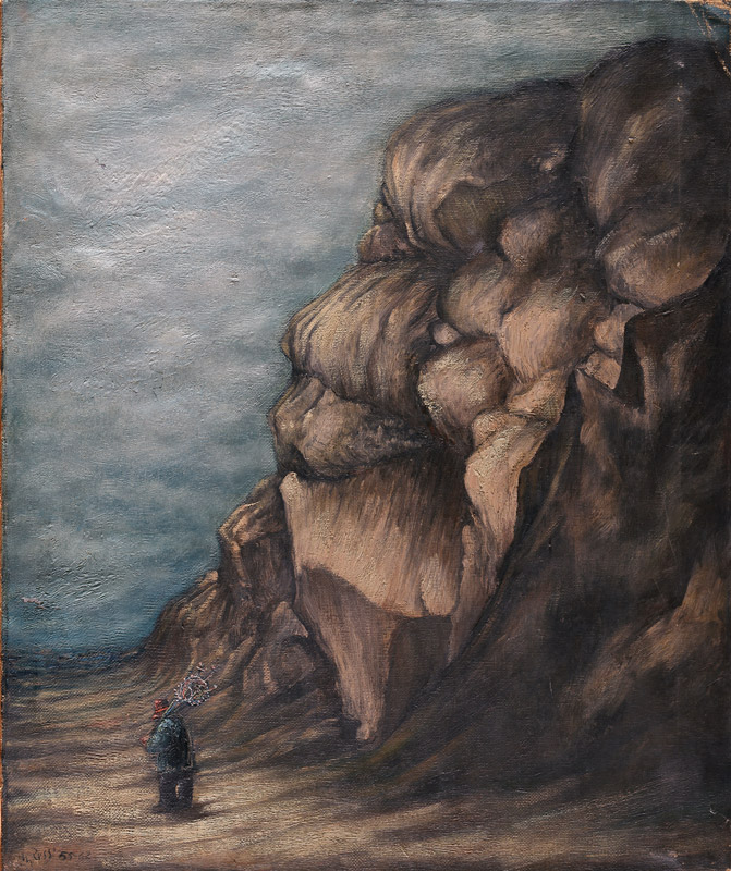 Mario Russo la roccia 1955-62 55x65