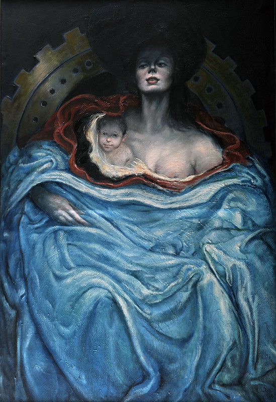 Mario Russo maternità 1968 100 x 150