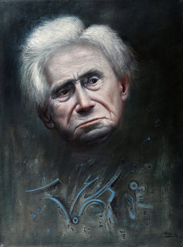 Mario Russo Bertrand russel 1977 60 x 80