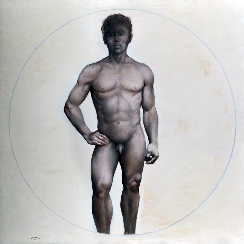 Mario Russo nudo maschile 1970 102 x 102