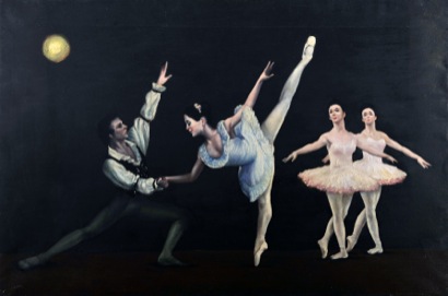 Mario Russo “passo di danza” 1988 120 x 180