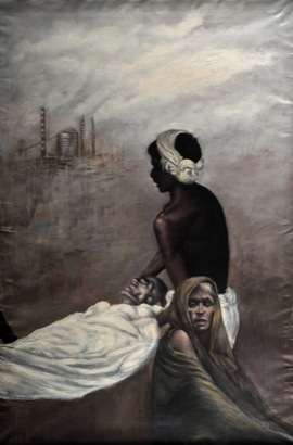 Mario Russo “disastro a bhopal” 1984 120 x 180