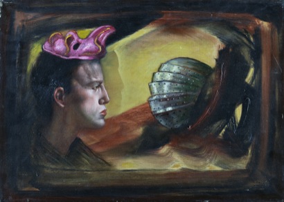 Mario Russo “l’uomo e la maschera” 1985 50x70