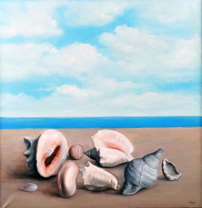 Mario Russo “conchiglie” 1994 100 x 100