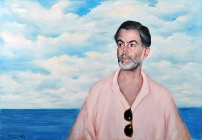 Mario Russo “ritratto di manducher khanlazi” 1993 100 x 70