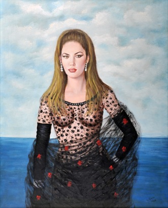 Mario Russo “ritratto di eva grimaldi” 1997 100 x 80