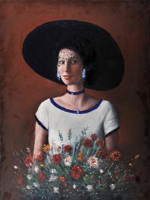 Mario Russo “ritratto di pamela attrice” 1999 60 x 80