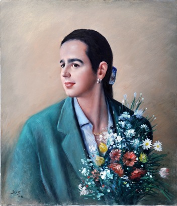 Mario Russo “ritratto di bianconti” 1994 60 x 70