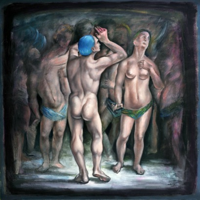 Mario Russo “omaggio a luca signorelli” 120 x 120