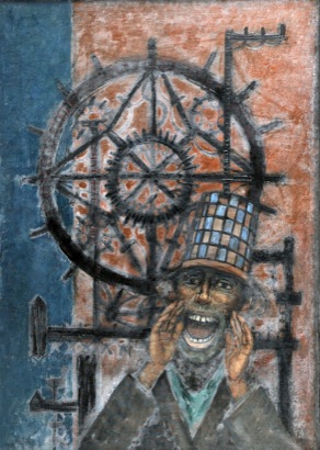 Mario Russo “venditore di fuochi” 100 x 70