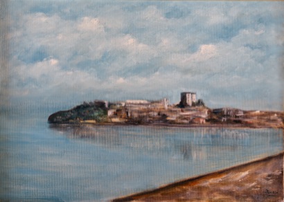 Mario Russo “capo di monte”  (lago di bolsena) 50x70