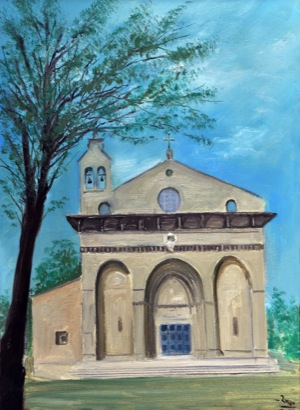 Mario Russo “basilica di s.flaiano” (montefiascone) 50 x 70